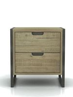 Szafka nocna z szufladami do sypialni Flow FLOB02B