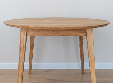 Stół dębowy okrągły 110 cm Orbetello Katmandu KULS110