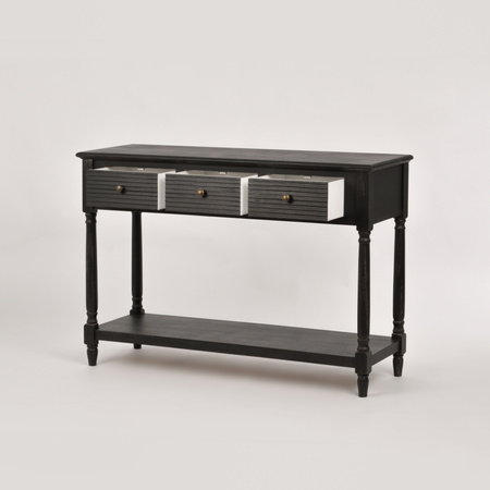 Konsola czarna z szufladami Livorno LIV080-B