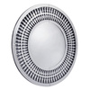 Lustro okrągłe glamour Marzano 80cm w dekoracyjnej ażurowej ramie ozdobionej kryształkami 16JZ112/80x80