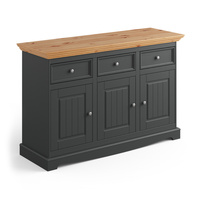Komoda 3.3 grafit - naturalna sosna Belluno Elegante Katmandu PL002G/P