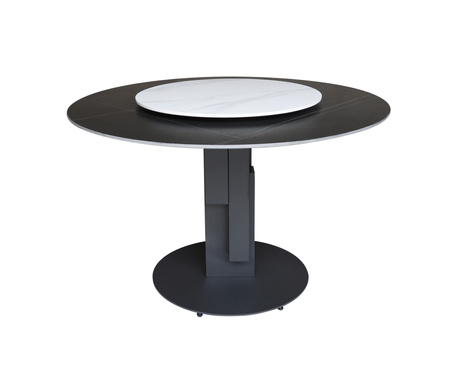 Stół okrągły w nowoczesnym stylu czarny 120cm Modig M21
