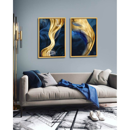 Obraz 120/80cm Gold Dew 1 w eleganckiej złotej ramie JMS051-70
