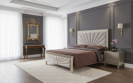 Szafka nocna w nowoczesnym stylu z szufladami do sypialni Stilig Bedroom ST901