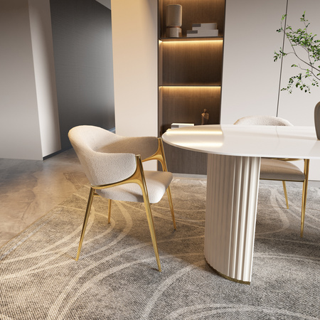 Stół owalny biały 180cmModig M95