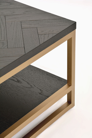 Stolik kawowy prostokątny złote nogi Seville SEV05-1