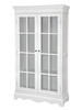 Witryna biała z drzwiami szklanymi Latina LA01