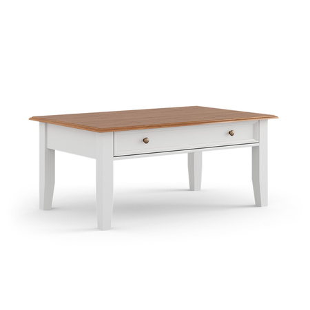 Ława sosnowa Belluno Elegante biała/dąb  Katmandu PL006B/D