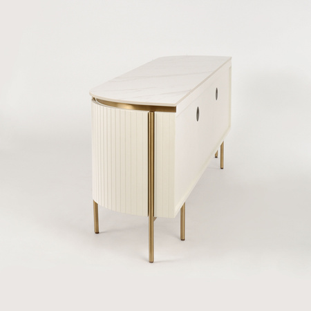 Komoda szafka RTV kremowa złota Stilig ST120