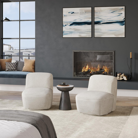 Fotel obrotowy tapicerowany Leith LET74W