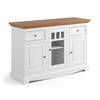 Komoda Belluno Elegante 3D biała / dąb Katmandu PL001B/D