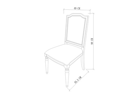 Krzesło drewniane do jadalni Dijon DI28