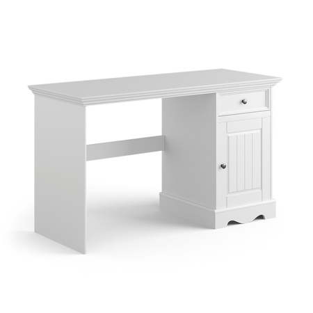 Biurko pojedyncze sosnowe Belluno Elegante białe Katmandu PL031B