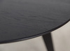 Stolik okrągły dębowy czarny 90 cm Orbetello Katmandu 3SORB57C