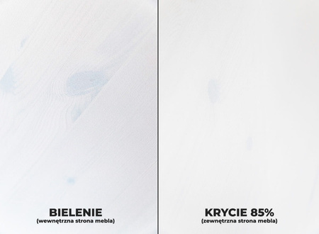 Łóżko białe z drewna Belluno Elegante 90cm Katmandu PL039B