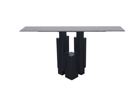 Konsola w nowoczesnym stylu czarna 150cm Modig M20-150