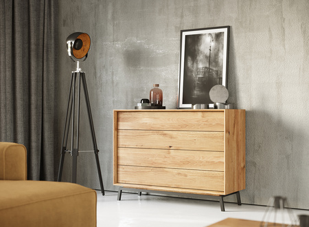 Komoda z szufladami dębowa Modern Loft Katmandu PLMOL04D