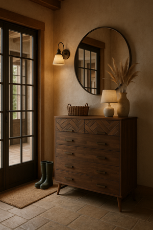 Komoda brązowa z szufladami Ashton ASTB03-H125