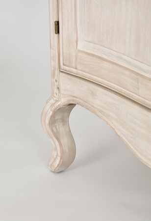 Komoda drewniana z szufladami jasnobeżowa Venezia Bianco VEB803K 