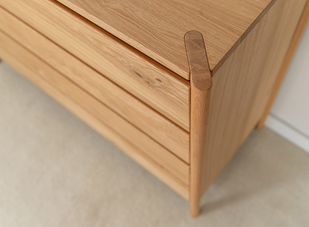 Komoda z szufladami dębowa Campi Katmandu KULCA01