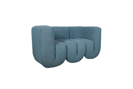 Sofa w nowoczesnym stylu tapicerowana niebieska Nua N88-150-10