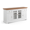 Komoda Belluno Elegante 4D biała / dąb Katmandu PL003B/D