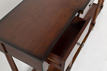 Konsola brązowa z szufladami Avola AV1632-60