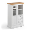 Witryna 1.3 biała - naturalna sosna Belluno Elegante Katmandu PL017B/P