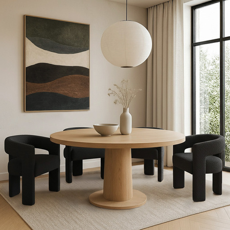 Krzesło tapicerowane Leith LET71BLK