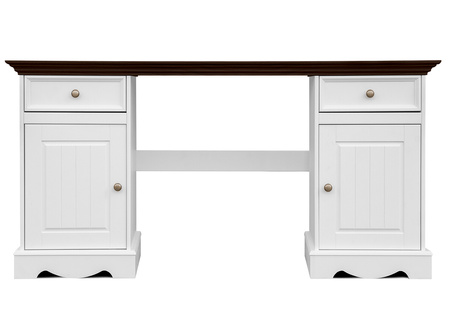 Biurko sosnowe Belluno Elegante biały orzech  Katmandu PL023B/O