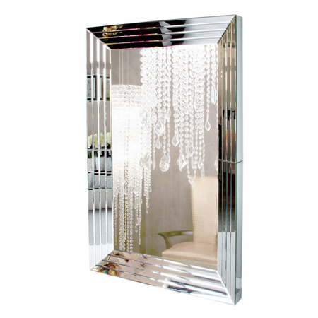 Lustro Nike glamour 90/150cm prostokątne w ramie z fazowanych lustrzanych elementów AH16JZ384-2