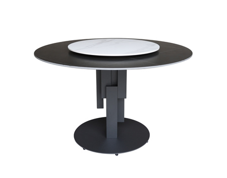 Stół okrągły w nowoczesnym stylu czarny 120cm Modig M21