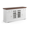 Komoda Belluno Elegante 4D biała / orzech Katmandu PL003B/O