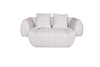 Sofa w nowoczesnym stylu welurowa jasna z poduszkami Nua N90-3