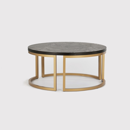 Stolik kawowy okrągły złote nogi Seville SEV05-0