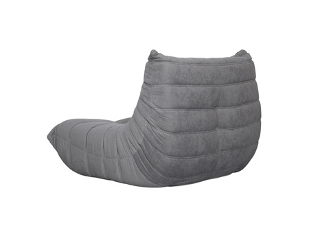 Fotel tapicerowany pufa szary Nua N23-11