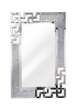 Lustro Prato 80/120cm w stylu glamour z ramą z kryształków o geometrycznym wzorze XJ003