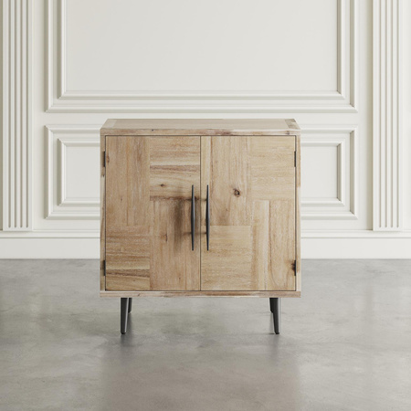 Komoda drewniana dwudrzwiowa w stylu retro do salonu sypialni Avola AV2297-33