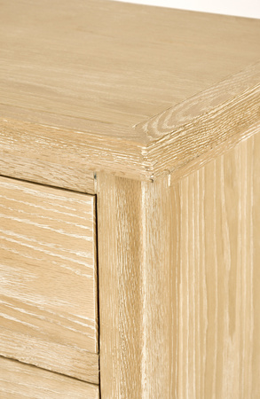 Komoda drewniana stylizowana z szufladami do salonu sypialni Venezia Oak VEO874
