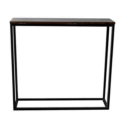 Konsola "12" 90/25/82cm z blatem z żywicy epoksydowej industrialna metalowa loft2