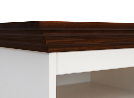 Komoda TV duża Belluno Elegante biała/orzech  Katmandu PL010B/O