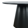 Stół drewniany okrągły do jadalni w nowoczesnym stylu czarny 127cm Avola AV2271-50B