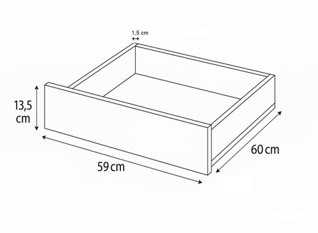 Łóżko z drewna białe miodowa sosna Toskania 140cm Katmandu PL2027BS