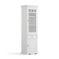 Witryna sosnowa wąska Belluno Elegante biała Katmandu PL014B