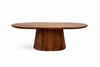 Marmoholz Montemerano Legno – Stolik Kawowy Owalny | Brązowy Mango | 120 x 70 cm