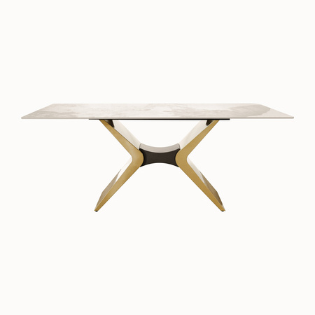 Stół prostokątny złote nogi 180cm Modig M40