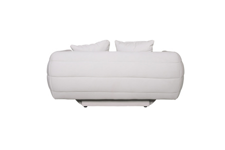 Sofa w nowoczesnym stylu welurowa jasna z poduszkami Nua N90-3
