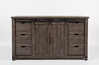 Komoda drewniana w stylu rustykalnym brązowa z szufladami Avola AV1700-35