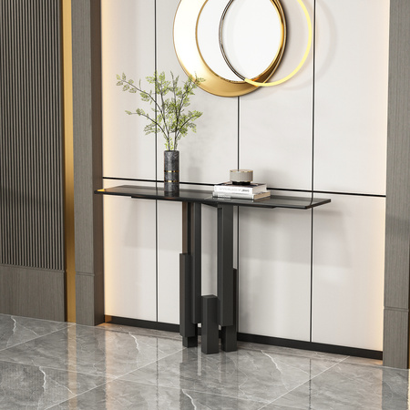 Konsola w nowoczesnym stylu czarna 120cm Modig M20-120