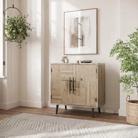 Komoda drewniana dwudrzwiowa w stylu retro do salonu sypialni Avola AV2297-33